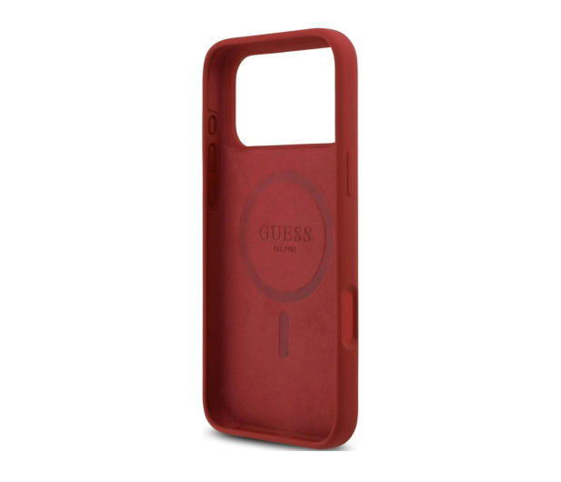 Guess Silicone Script Metal Logo MagSafe do iPhone 17 Pro Max - 1365584 - zdjęcie 3